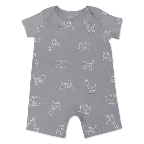 Organic Cotton 2-Pack Romper in Safari Pals Print