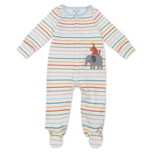 Organic Cotton 2-Pack Sleep & Play in Safari Pals Print