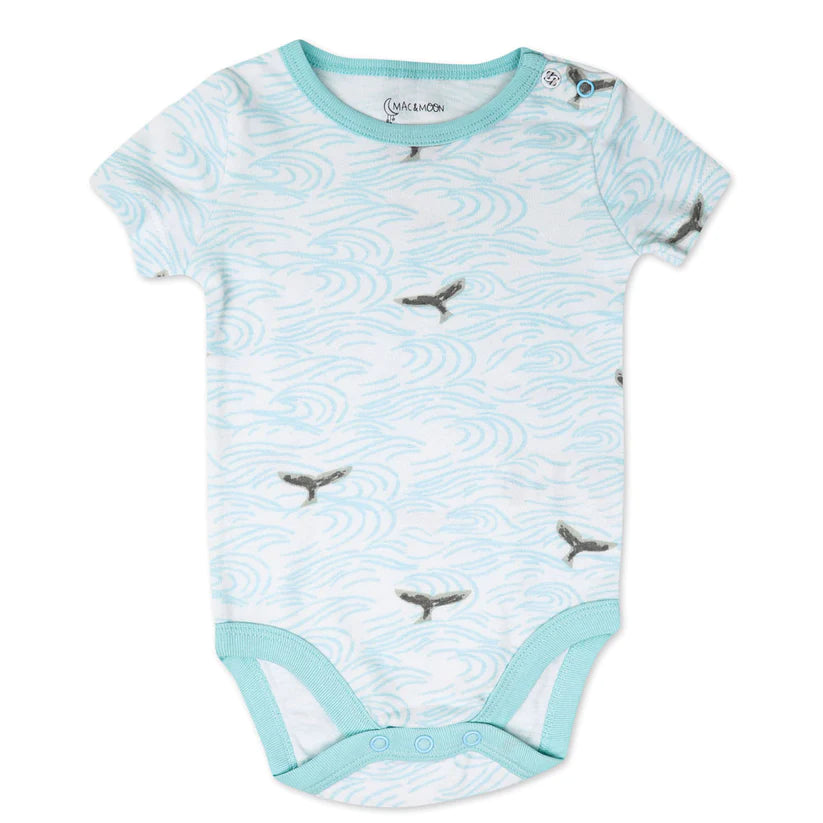 Organic Cotton 2-Pack Bodysuit in Sweet Sea Life Print