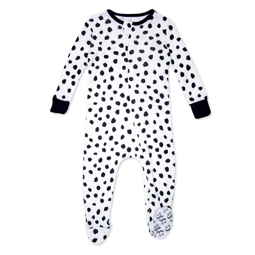 Organic Cotton 2-Pack Footed Pajamas in Furry Friends Print; DS22M1784