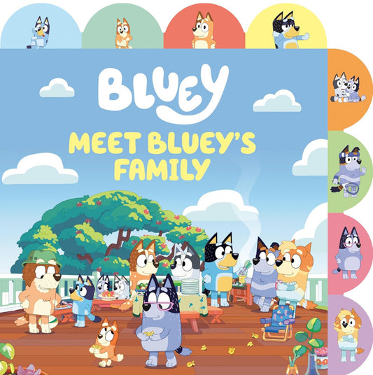 Meet Bluey's Family: A Tabbed Board Book