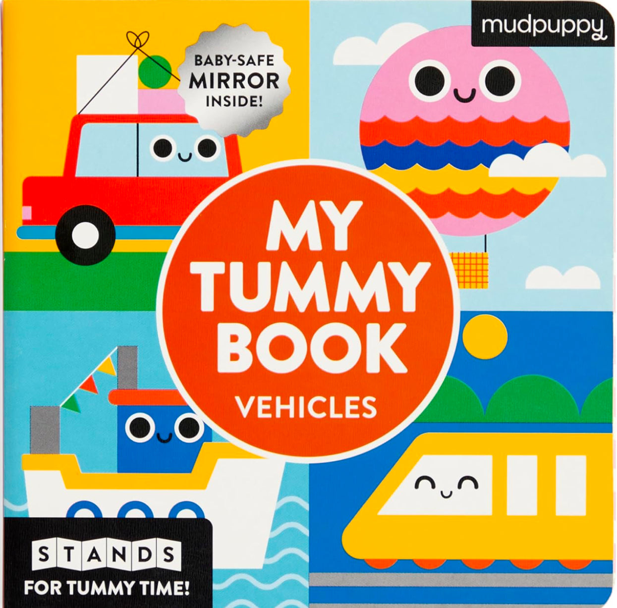 My Tummy Book Vehicles: High-Contrast Fold-Out Book for Tummy Time