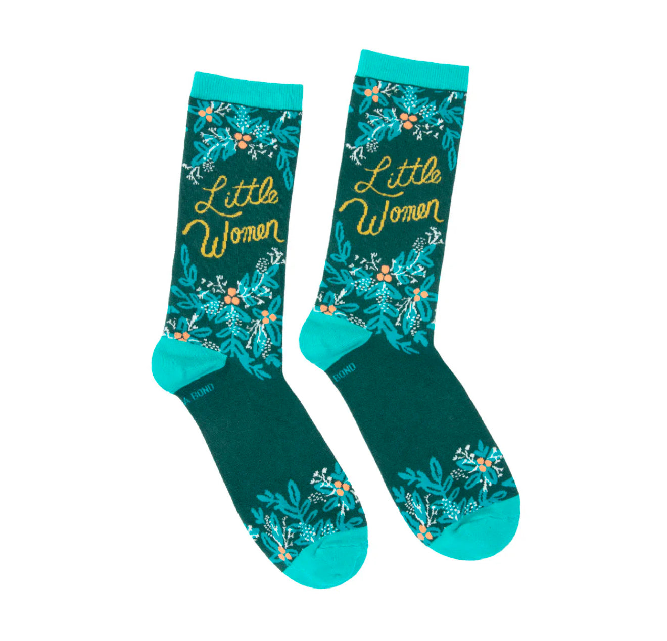 Out of Print - Puffin in Bloom: Little Women Socks - Shoe Sizes: 8.5-12