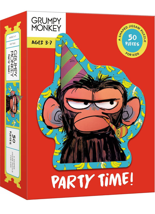 Grumpy Monkey Party Time! Puzzle: A 50-Piece Shaped Jigsaw Puzzle: A Puzzle for Kids