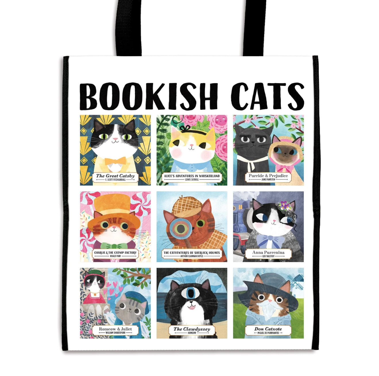 Bookish Cats - Reusable Shopping Bag