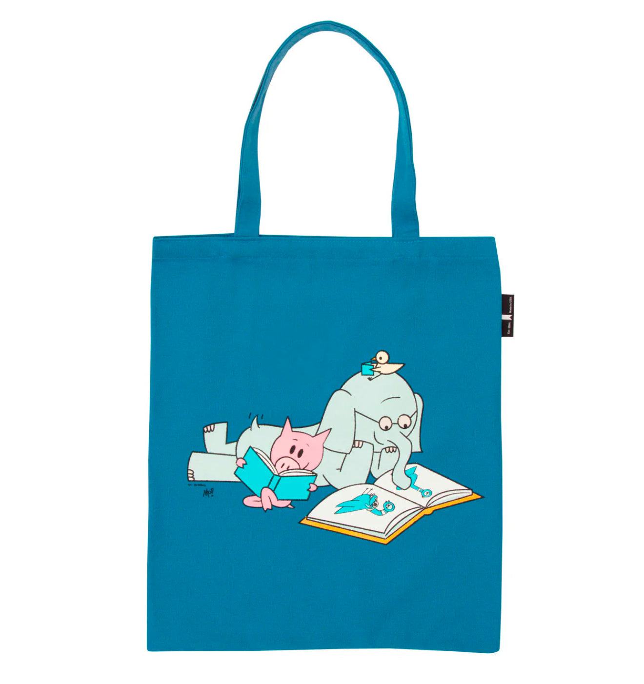 Elephant & Piggie “Read” Blue - Mini Tote Bag