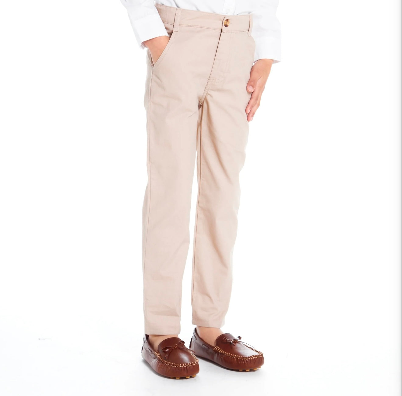 Andy & Evan - Formal Khaki Pants - Beige