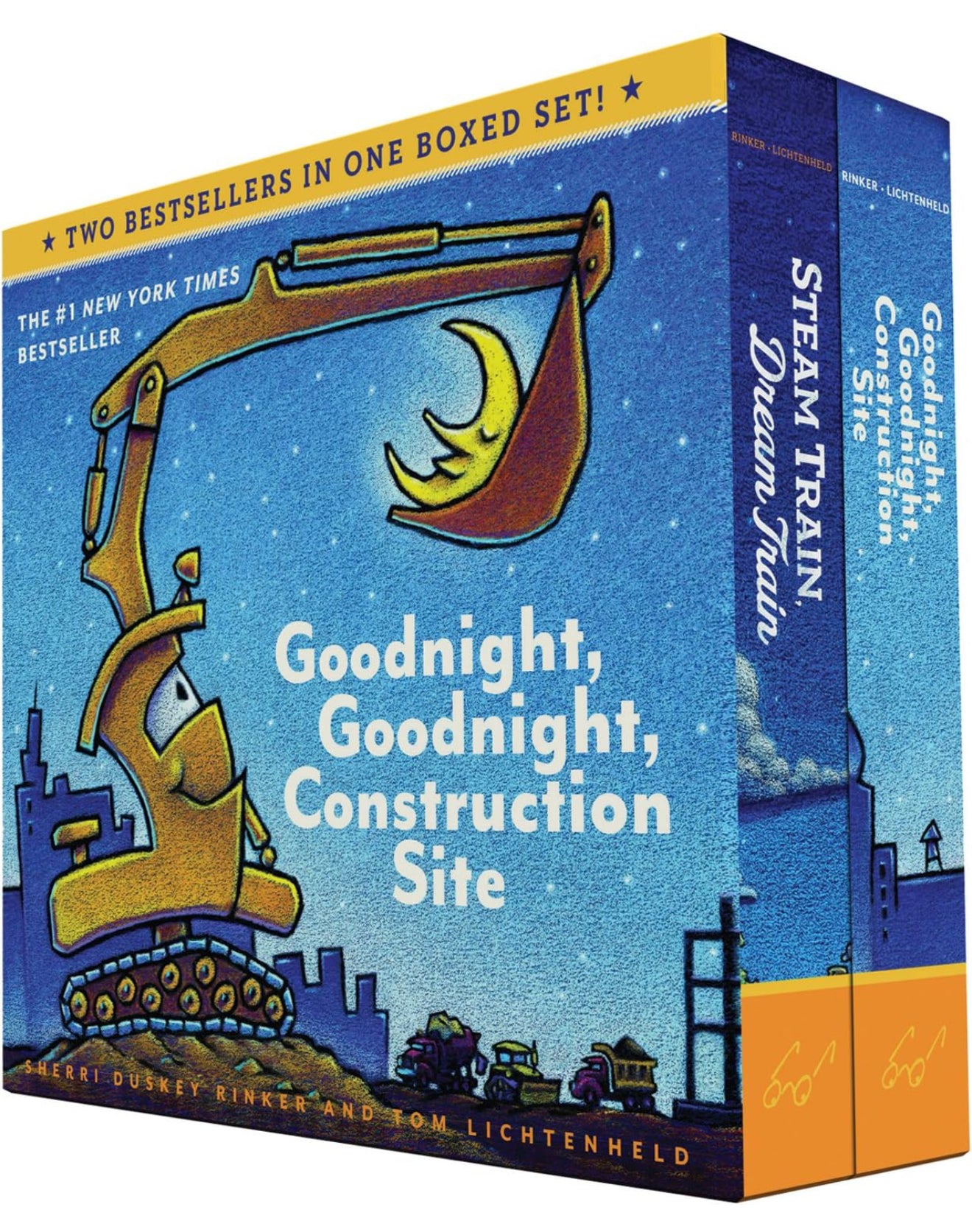 Goodnight, Goodnight, Construction Site & Steam Train, Dream Train - Board Book Boxed Set