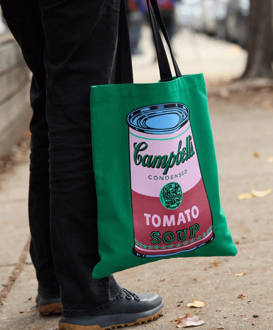 Andy Warhol “Campbell Soup” Green - Canvas Tote Bag