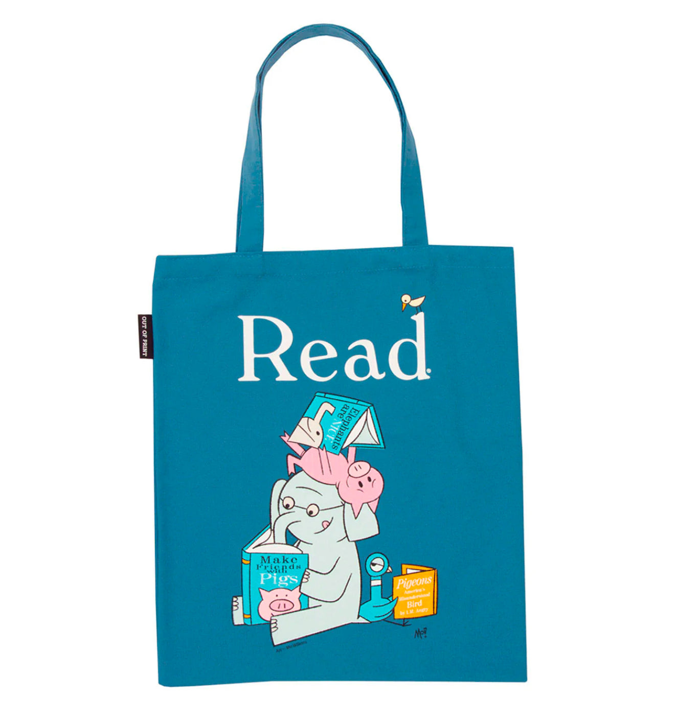 Elephant & Piggie “Read” Blue - Mini Tote Bag