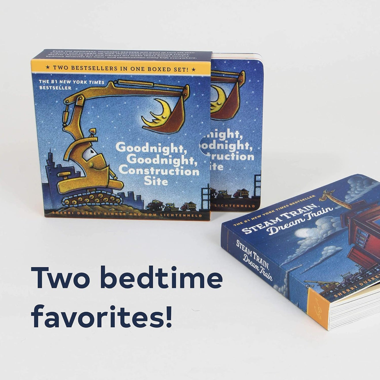 Goodnight, Goodnight, Construction Site & Steam Train, Dream Train - Board Book Boxed Set