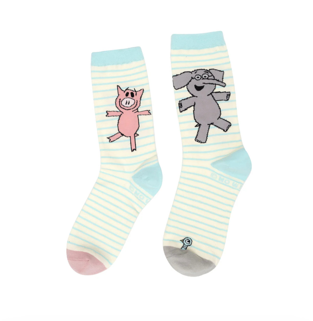 Out of Print - Elephant & Piggie Socks - Shoe Sizes: 5.5-9