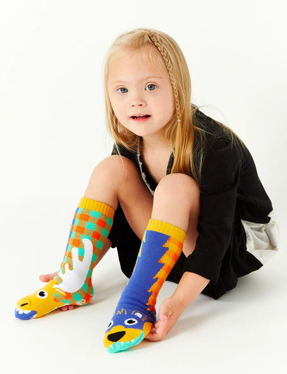 The Pals Socks - Moose & Bear - Mis-Match Kids Socks