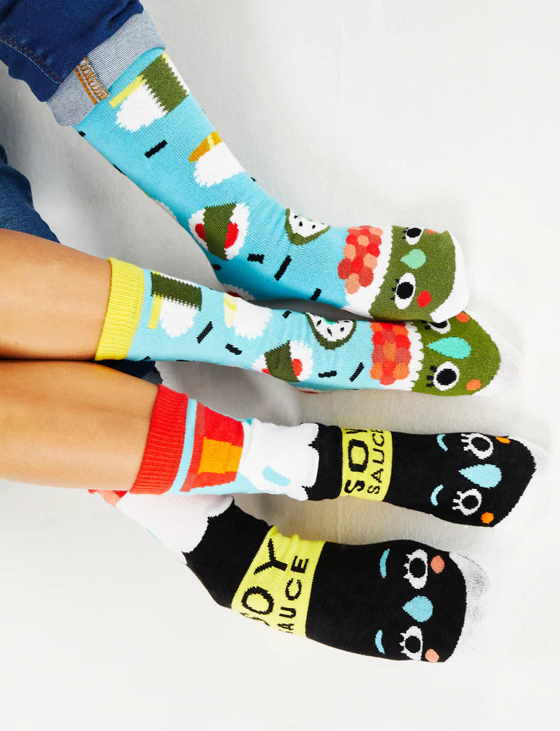 The Pals Socks - Sushi & Soy Sauce - Mis-match Kids Socks