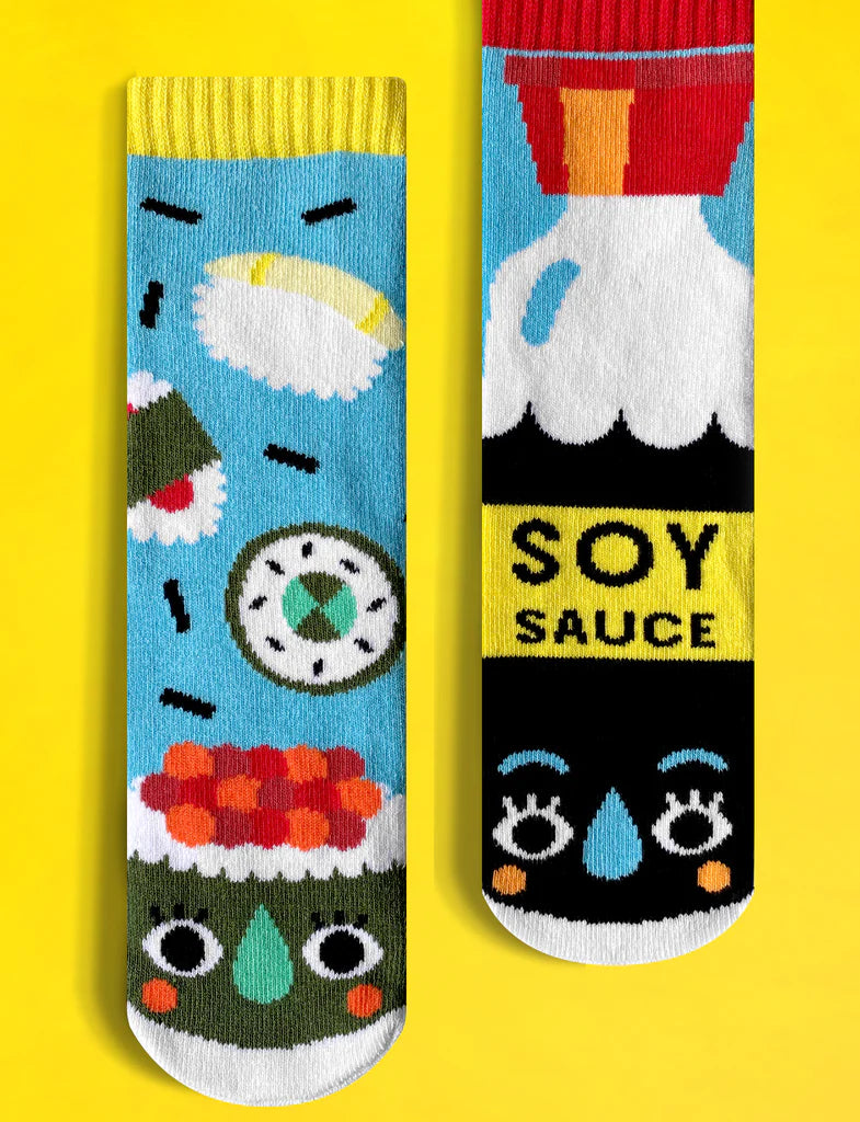 The Pals Socks - Sushi & Soy Sauce - Mis-match Kids Socks