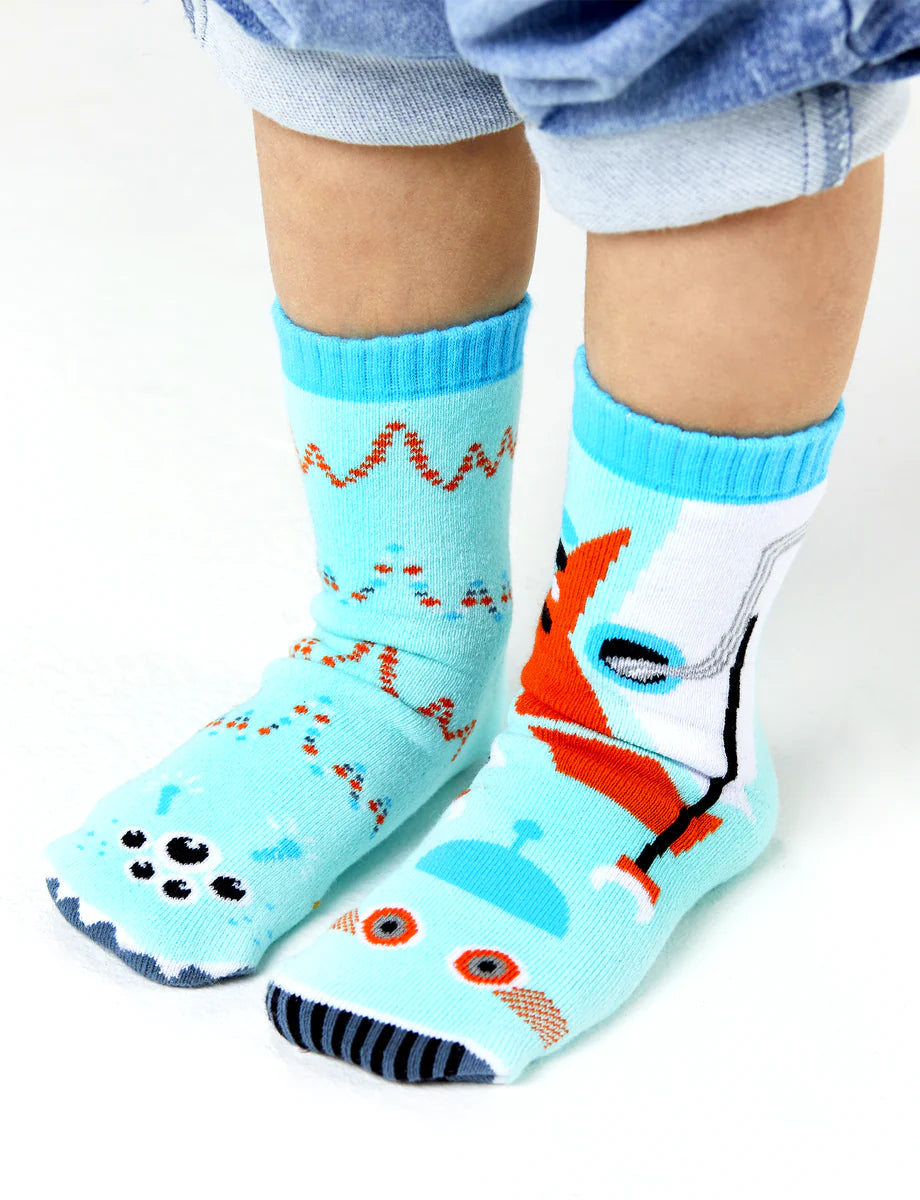 The Pals Socks - Robot & Alien - Mis-Match Kids Socks