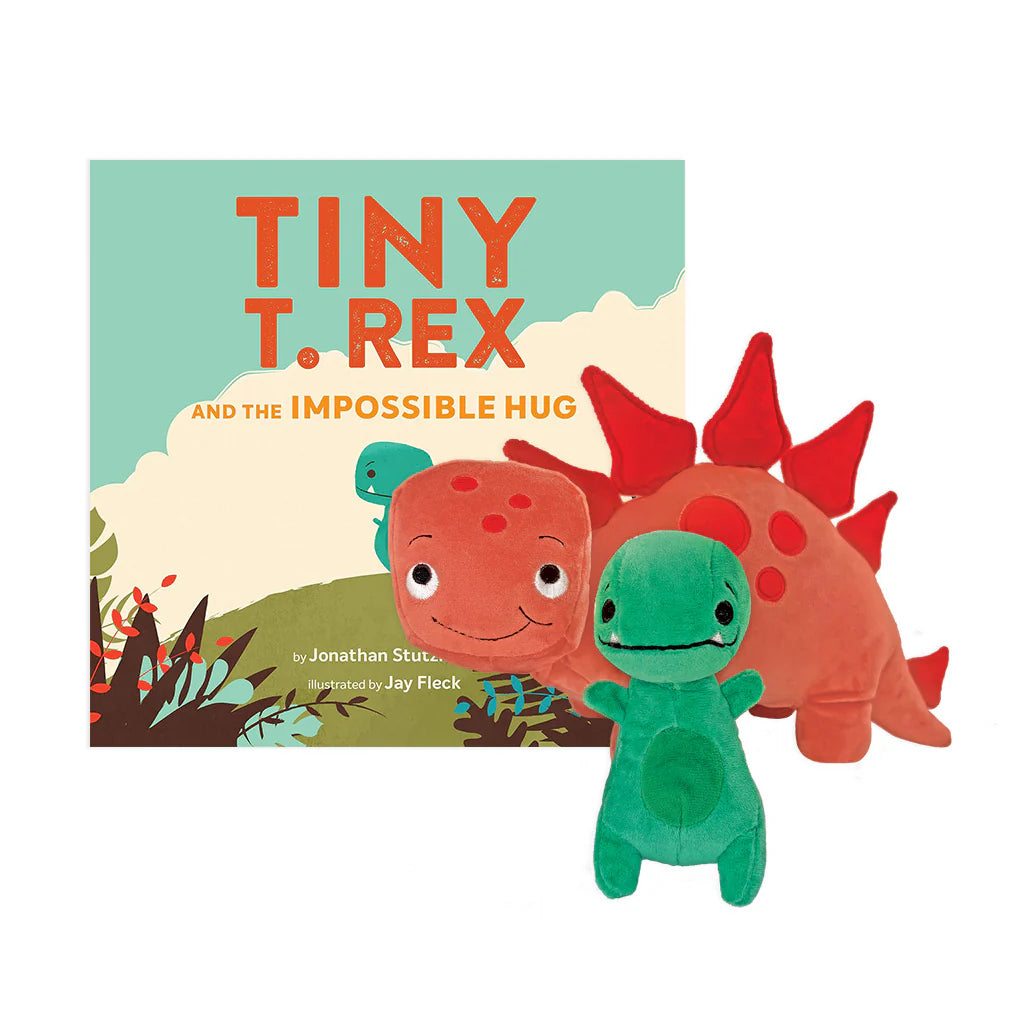 Tiny T. Rex and Pointy Plush Pair - 12.5” Stuffed Animal