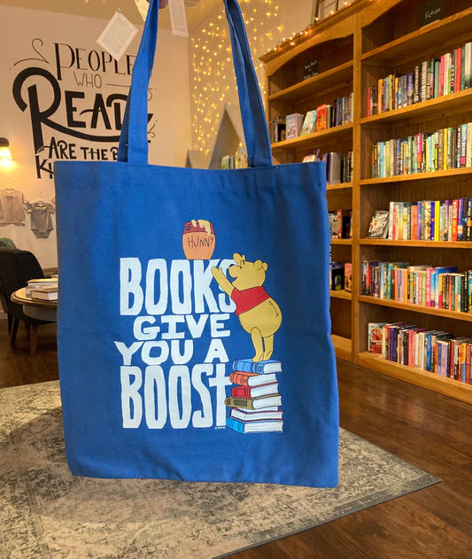 Winnie The Pooh “Books Give Boost” - Tote Bag