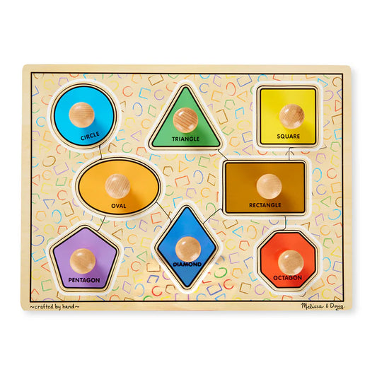 Melissa and Doug - Large Shapes Jumbo Knob Puzzle