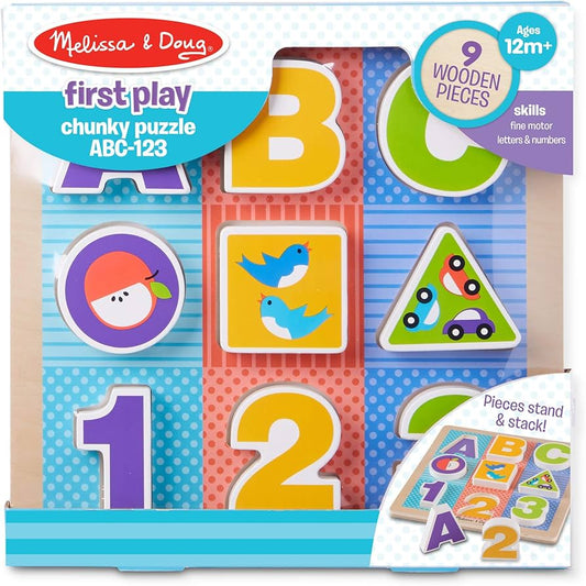 Melissa and Doug - ABC - 123 Chunky Puzzle