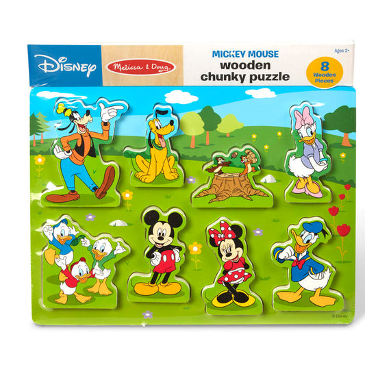 Wooden Chunky Puzzle - Mickey Mouse