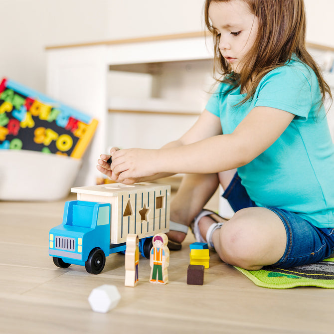 Shape-Sorting Dump Truck