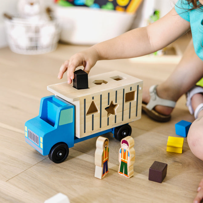 Shape-Sorting Dump Truck