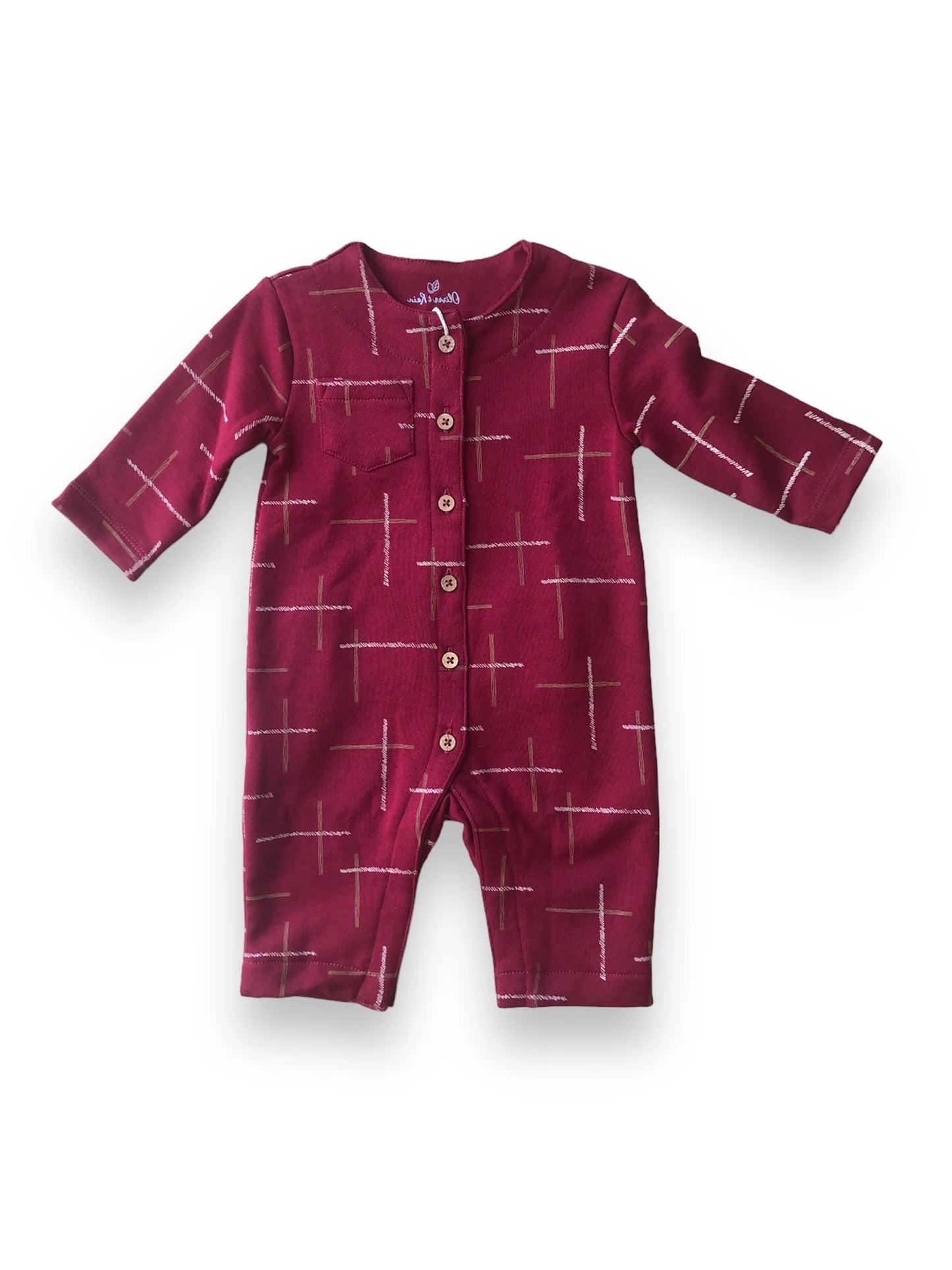 Burgundy St. Bernard Coverall