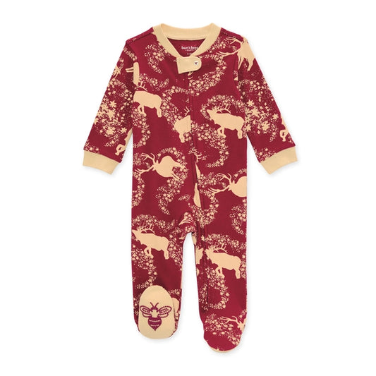 Burt's Bees Baby Starry Reindeer Organic Cotton Snug-Fit Pajamas- Baby