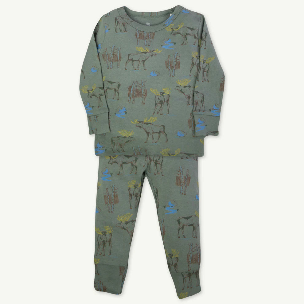 Moose Green Pajamas