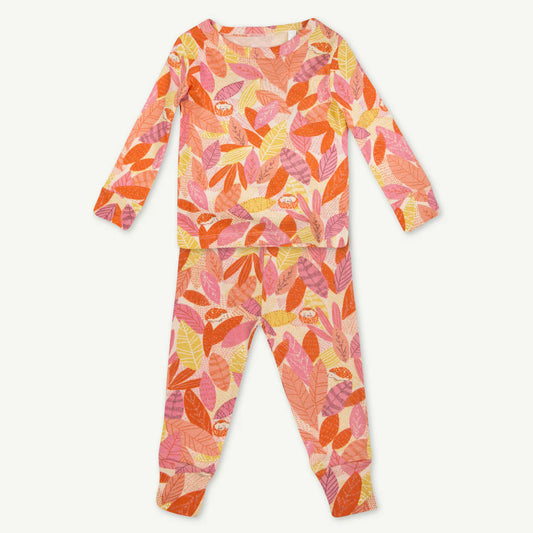 Leaves Print Pajamas- Baby