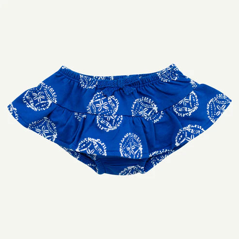 Blue Sand Dollar Print Ruffle Bloomers