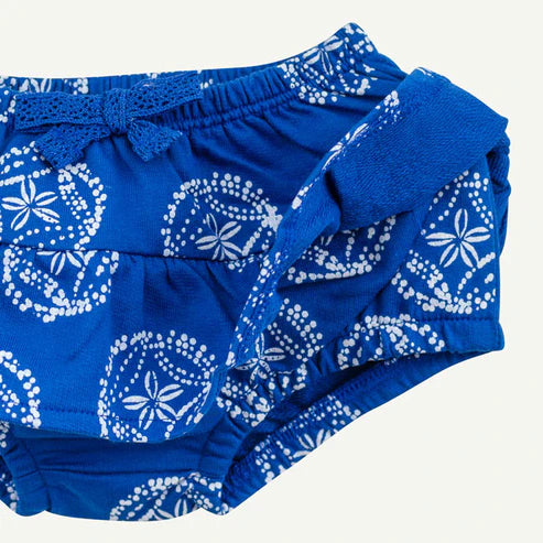 Blue Sand Dollar Print Ruffle Bloomers