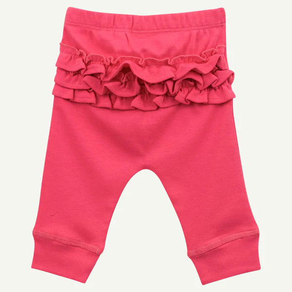 Hot Pink Ruffle Legging