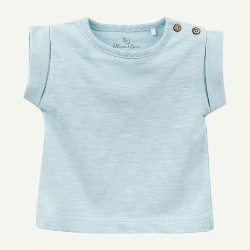 Light Blue Rolled Cuff Tee