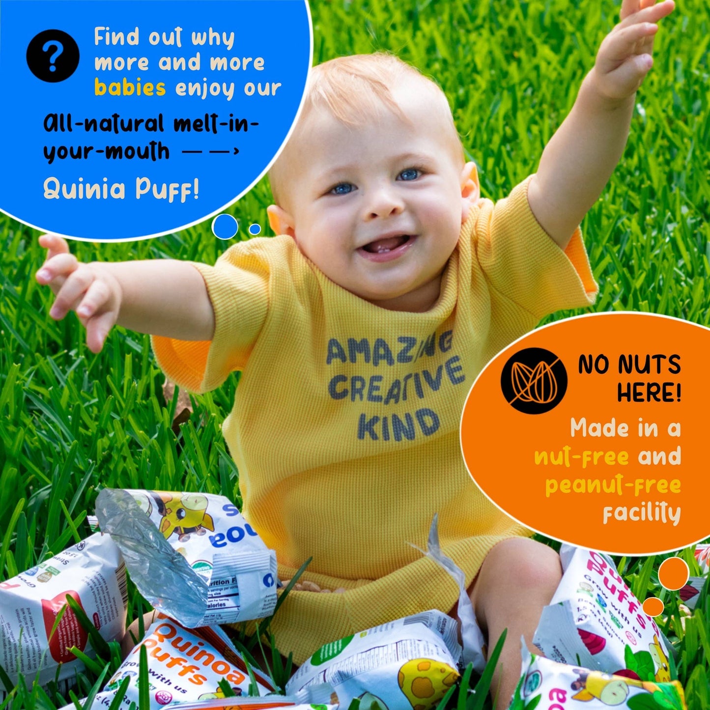 Awsum Snacks - Awsum Snacks Superfood Baby Puffs - Variety Box - 4 Flavors