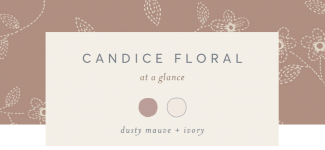 Colored Organics - Organic Haven Muslin Tank Set - Candice Floral / Dusty Mauve