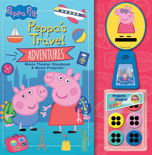 Simon & Schuster - Peppa Pig: Peppa's Travel Adventures Movie Theater Storybook & Movie Projector by Meredith Rusu