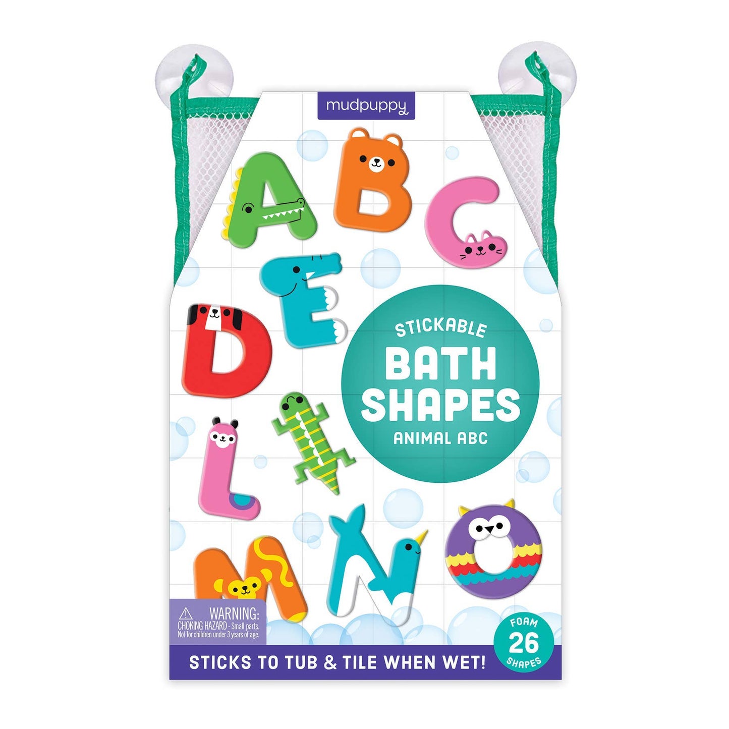 Chronicle Books - Animal ABC Stickable Foam Bath Shapes