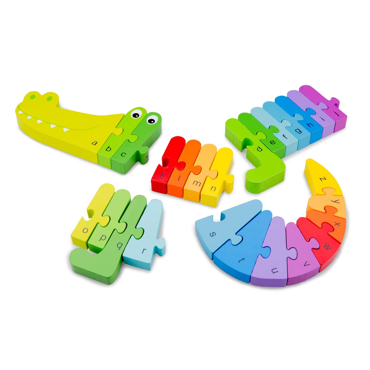 New Classic Toys - Alphabet puzzle - crocodile