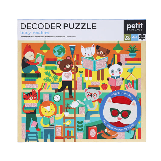 Chronicle Books - Busy Readers 100-Piece Decoder Puzzle