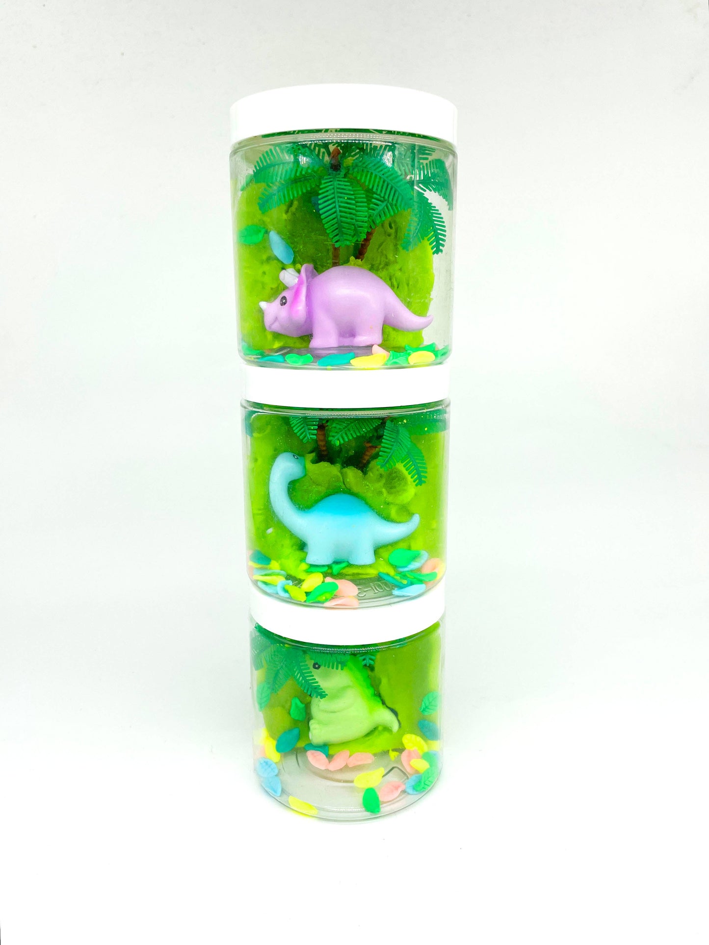 Earth Grown KidDoughs (KidDoughs by EGKD) - Dinosaur (Watersmellon) Mini Play Dough-To-Go Kit