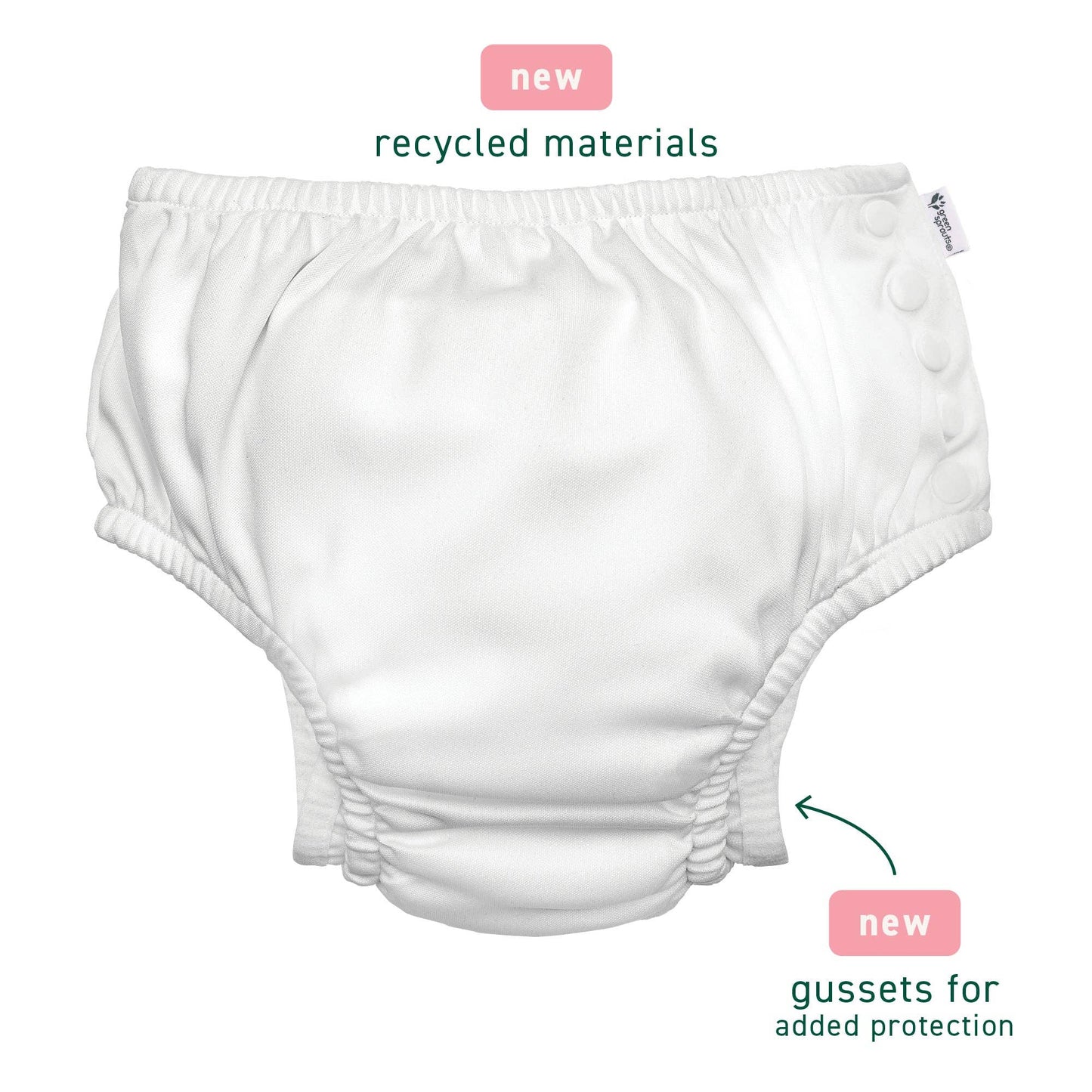 Green Sprouts - Eco Snap Swim Diaper with Gusset (Classic Collection)