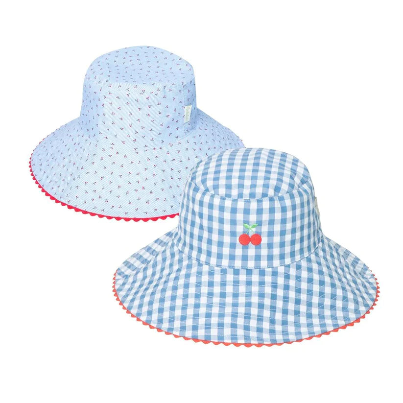 Rockahula - Cherry Gingham bucket Hat 7-10y  - Sun hat