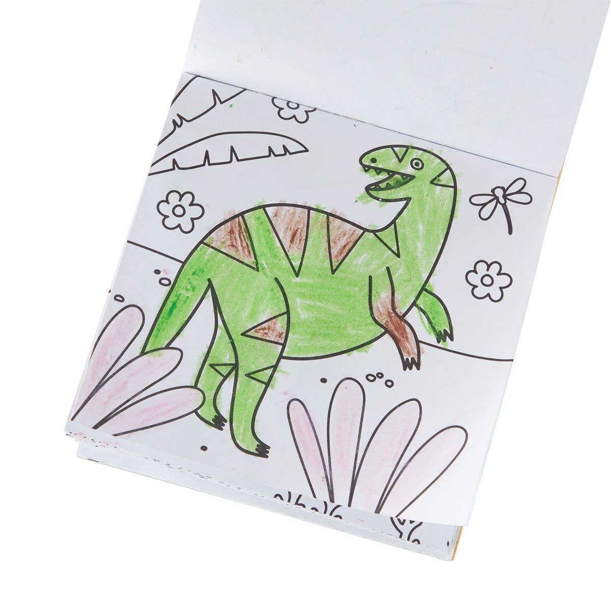 OOLY - Carry Along Crayon & Coloring Book Kit-Dinoland (Set of 10)