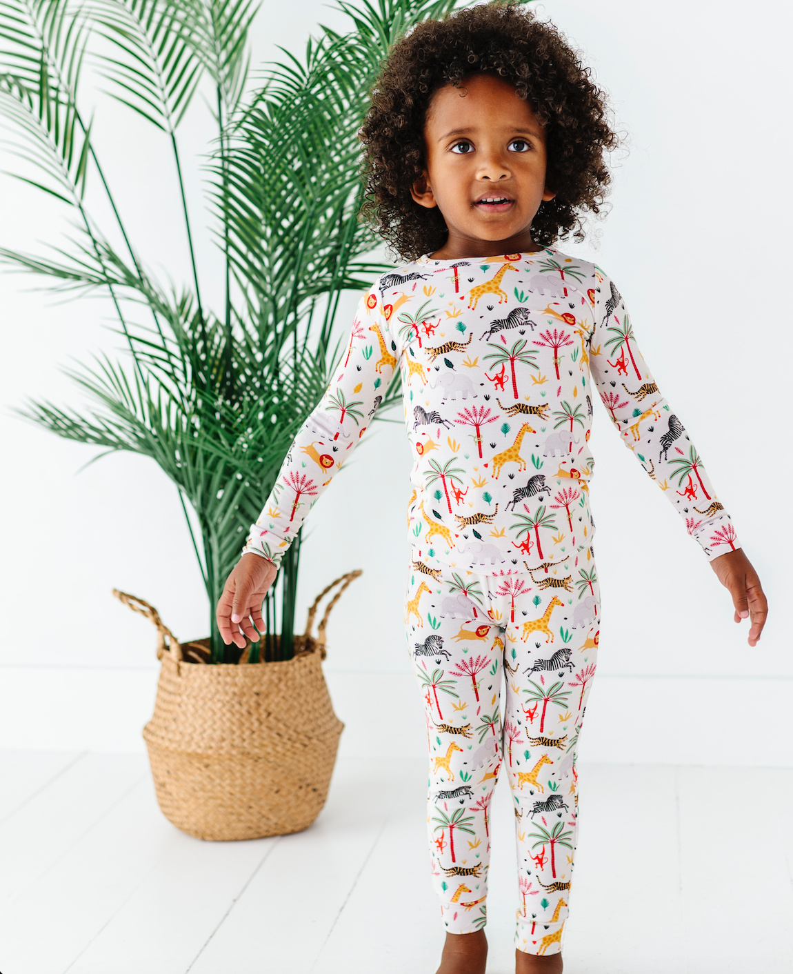 Bird & Bean® - Kids Bamboo Pajamas - Safari