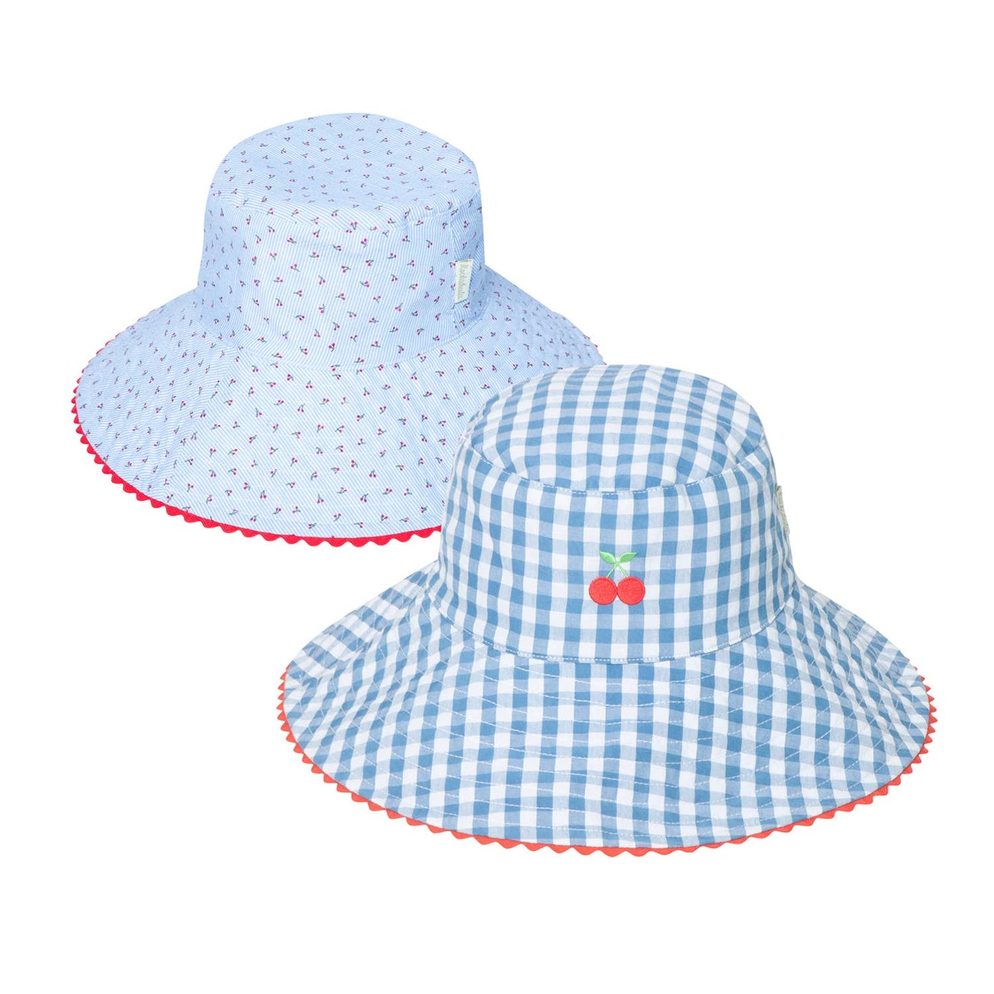 Rockahula Kids - Cherry Gingham Reversible Sun Hat 3-6 Years - Sun hat