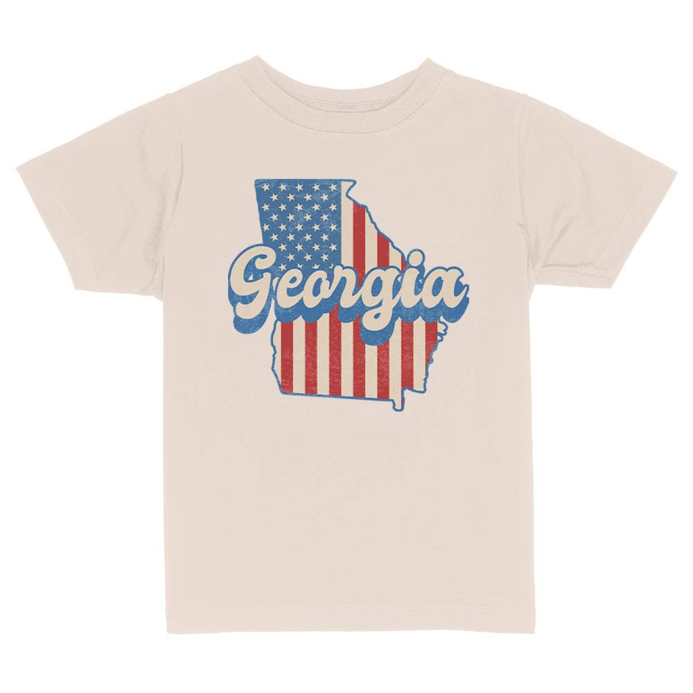 Itsy Bitsy Bella Co - Patriotic Georgia Toddler and Youth Shirt