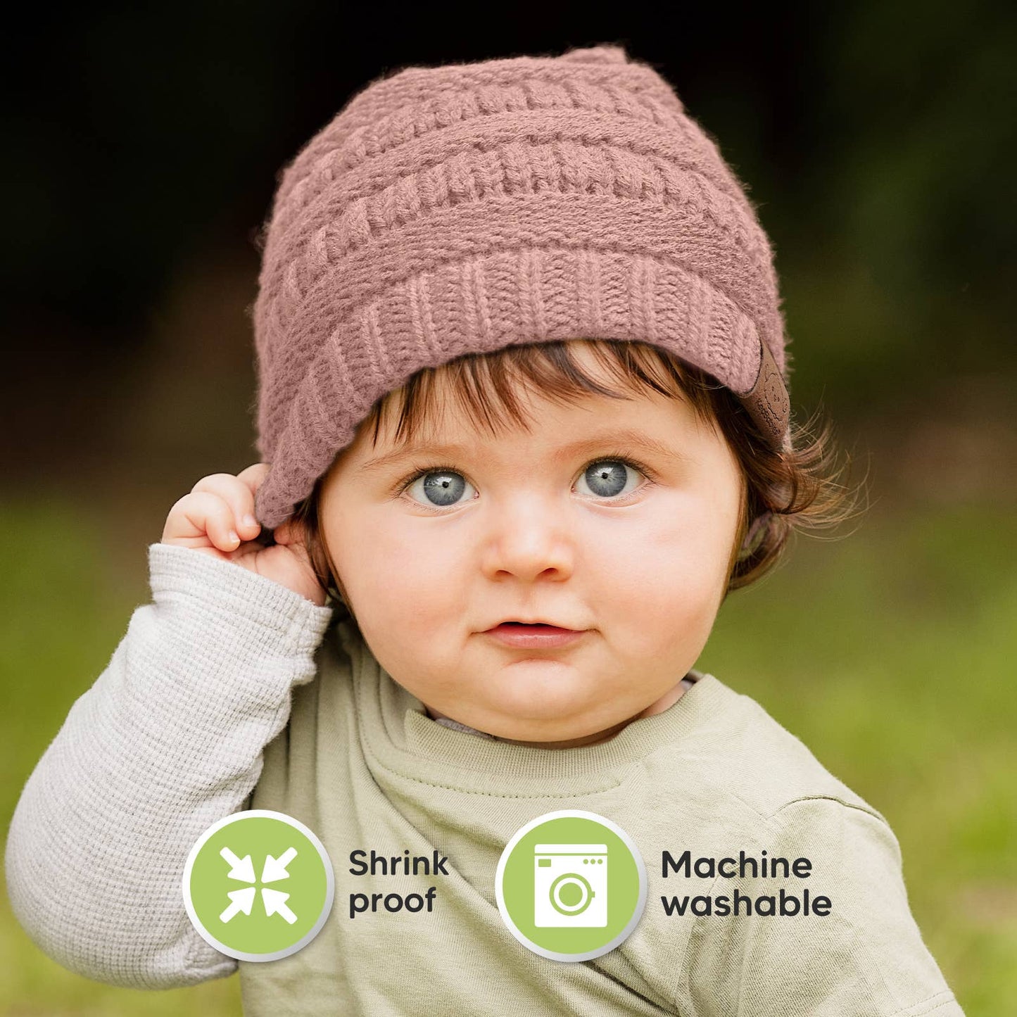 KeaBabies - KeaBabies 3-Pack Warmzy Baby Beanies (Tawny, M)