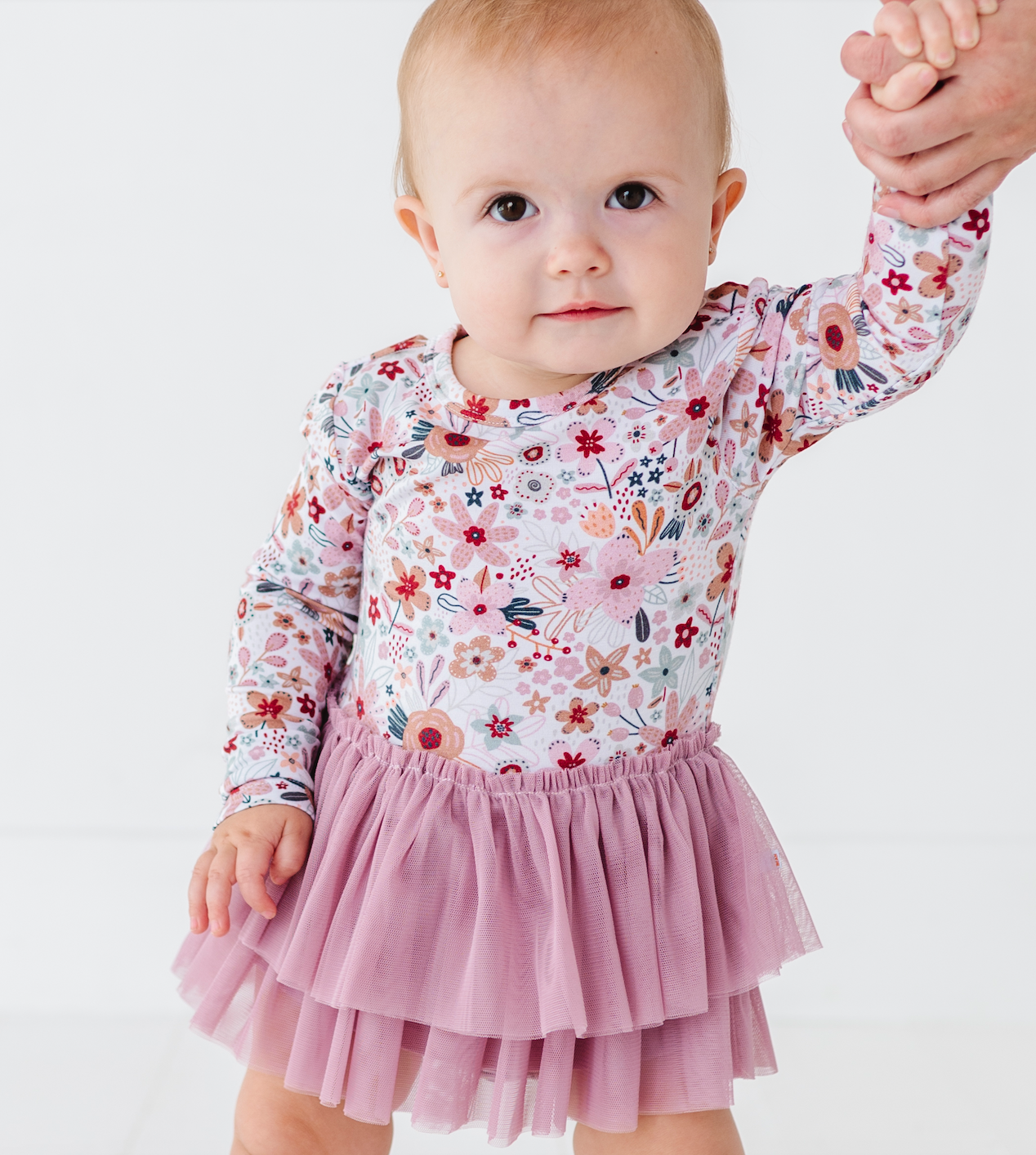 Bird & Bean® - Baby Bamboo Tulle Bodysuit -Fall Clothing Blossom Christmas